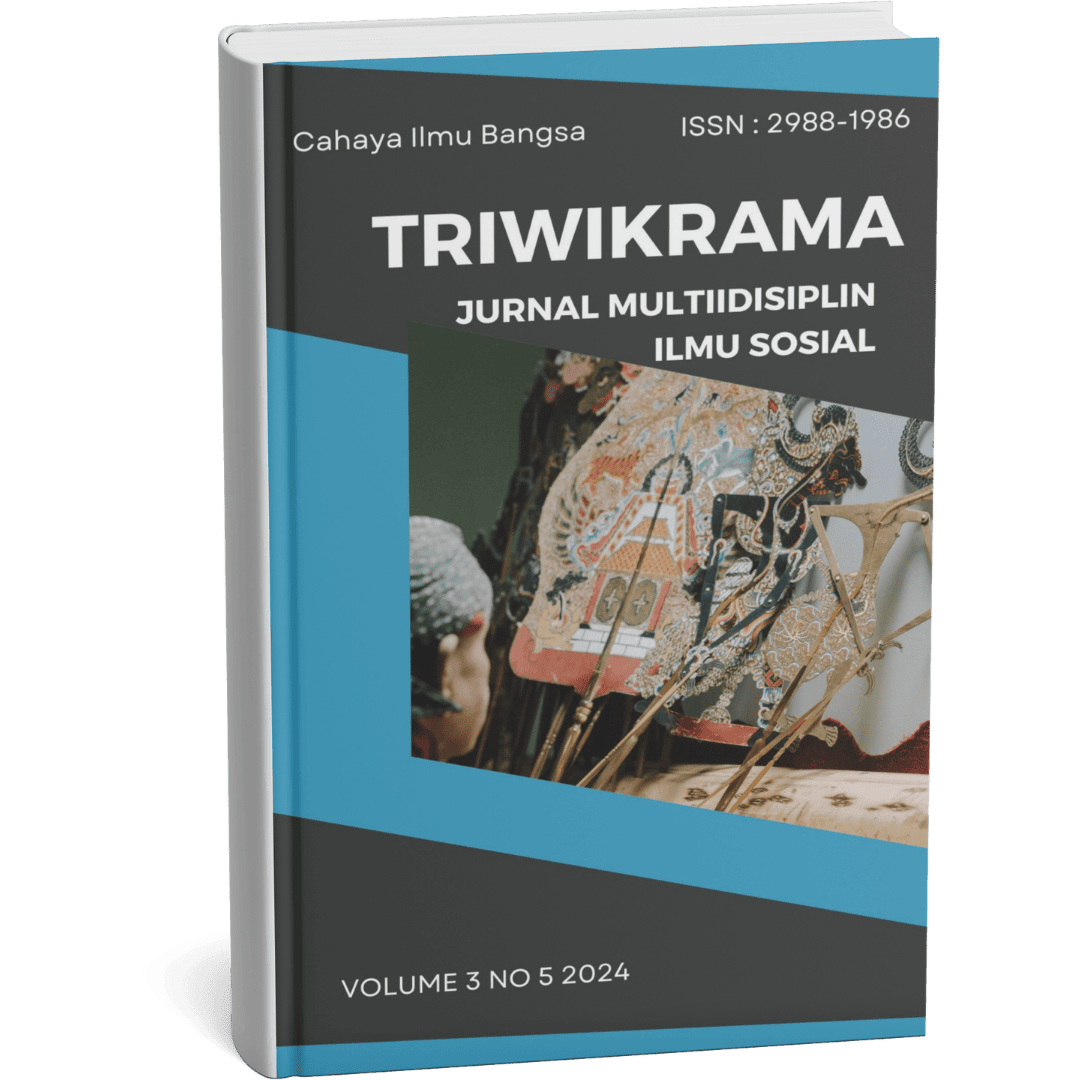 					View Vol. 12 No. 6 (2026): Triwikrama: Jurnal Ilmu Sosial, ISSN 2988-1986
				
